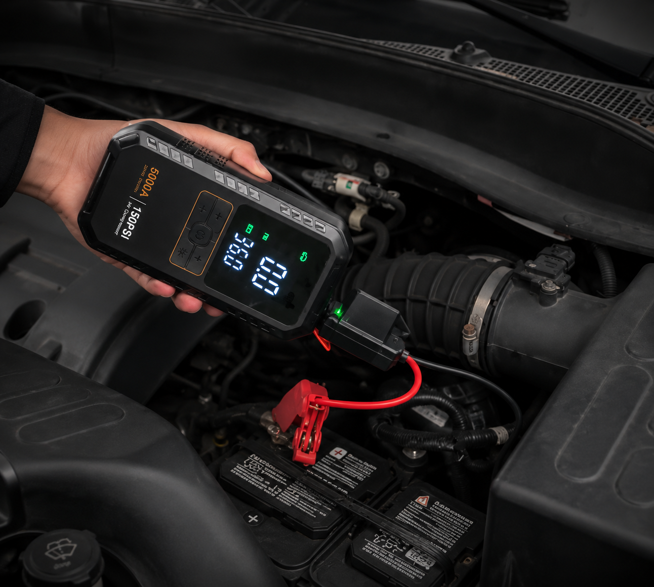 5000A Jump Starter & Air Compressor 150PSI