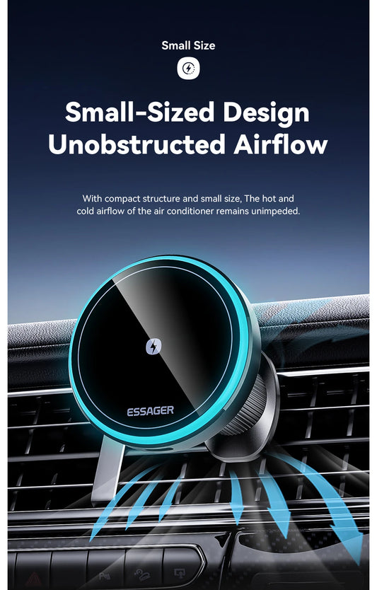 Essager Magnetic Wireless Charger Car Phone Holder